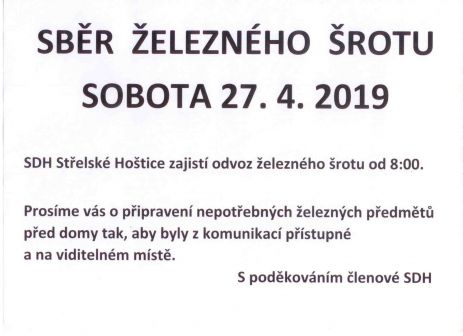 SBĚR ŽELEZNÉHO ŠROTU