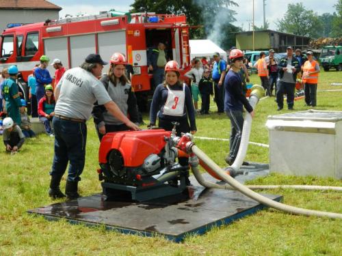 Okresní kolo soutěže mladých hasičů Plamen 2014 Střelské Hoštice 